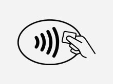 Pay App Pay App: Kontaktlos-Symbol und Apple Pay Logo
